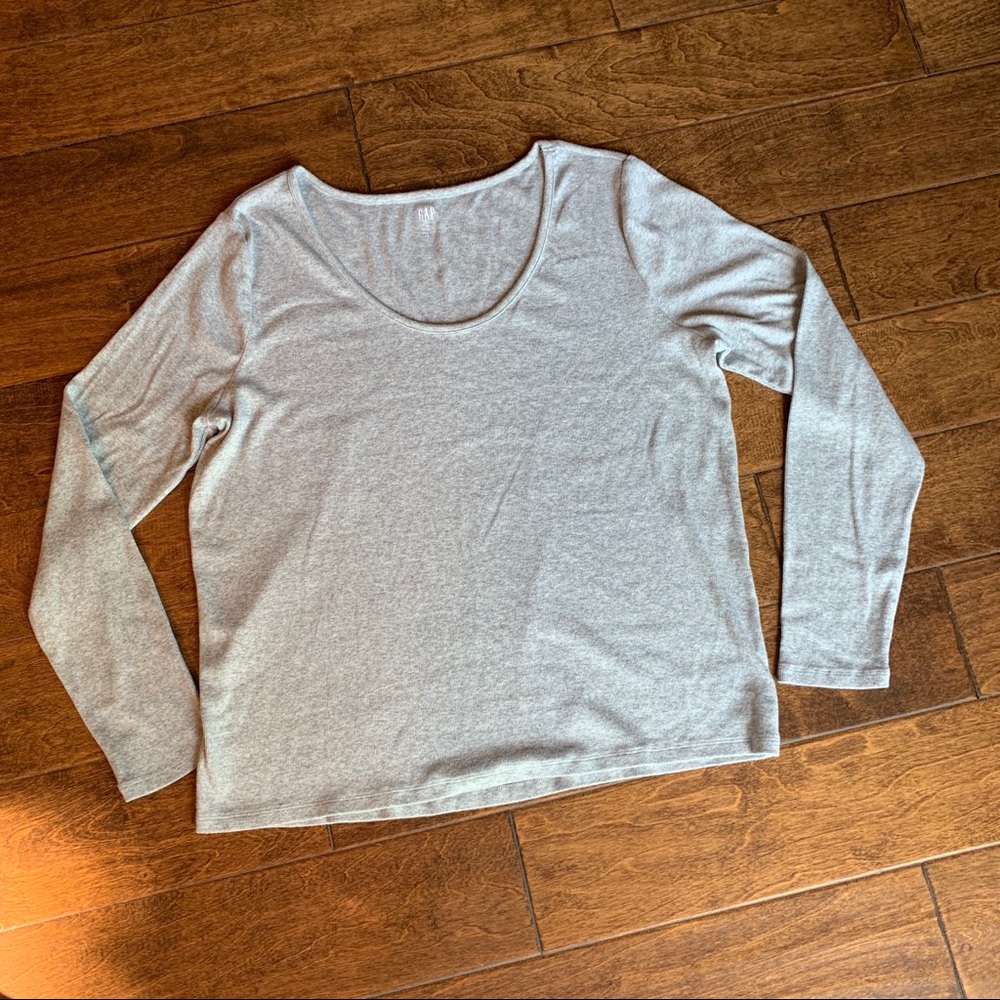 Gap Feather Tee Heavy like Sweater, XXL Grey